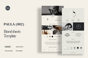 PAULA 002_ Brand Board Template, a Branding & Logo Template by My Template Studio