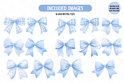 Watercolor Blue Bows PNG Bundle, an Illustration by TatiMockup (Thumbnail 2 of 3)