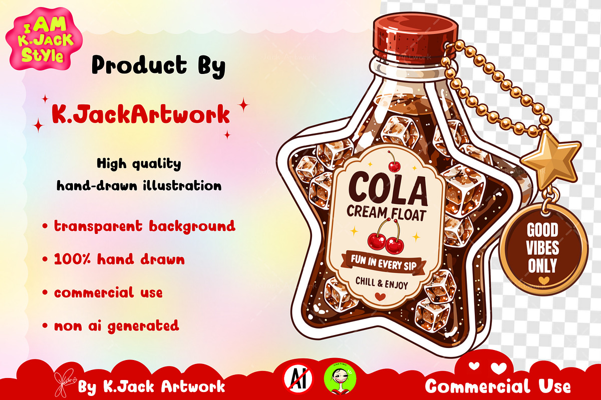 Cute Cola Cream Float Clipart PNG, a Food Illustration by K.JackArtwork (Photo 3 of 4)