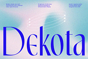 Dekota Modern Display Sans Serif, a Sans Serif Font by timelesstype.co (Thumbnail 1 of 15)