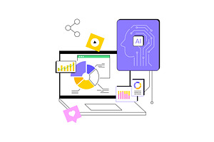 AI-Enhanced Content Performance, a Technology Illustration by Visual Generation