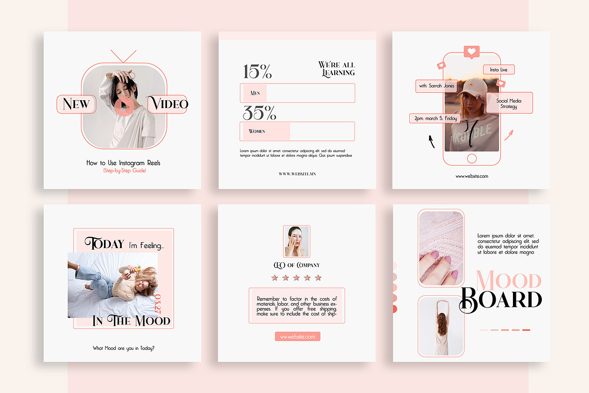 Insta Creator for Coach PS CANVA, a Social Media Template by goodesign (Photo 2 of 19)