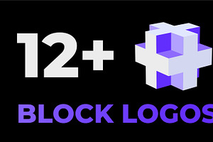 3D Block Logo Pack 12+ Modern, a Textures & Material 3D Model by Abdulrehman58