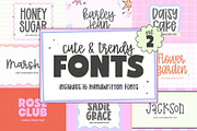 Cute & Trendy Font Bundle | Vol 2, a Handwritten Font by KA Designs (Thumbnail 1 of 15)