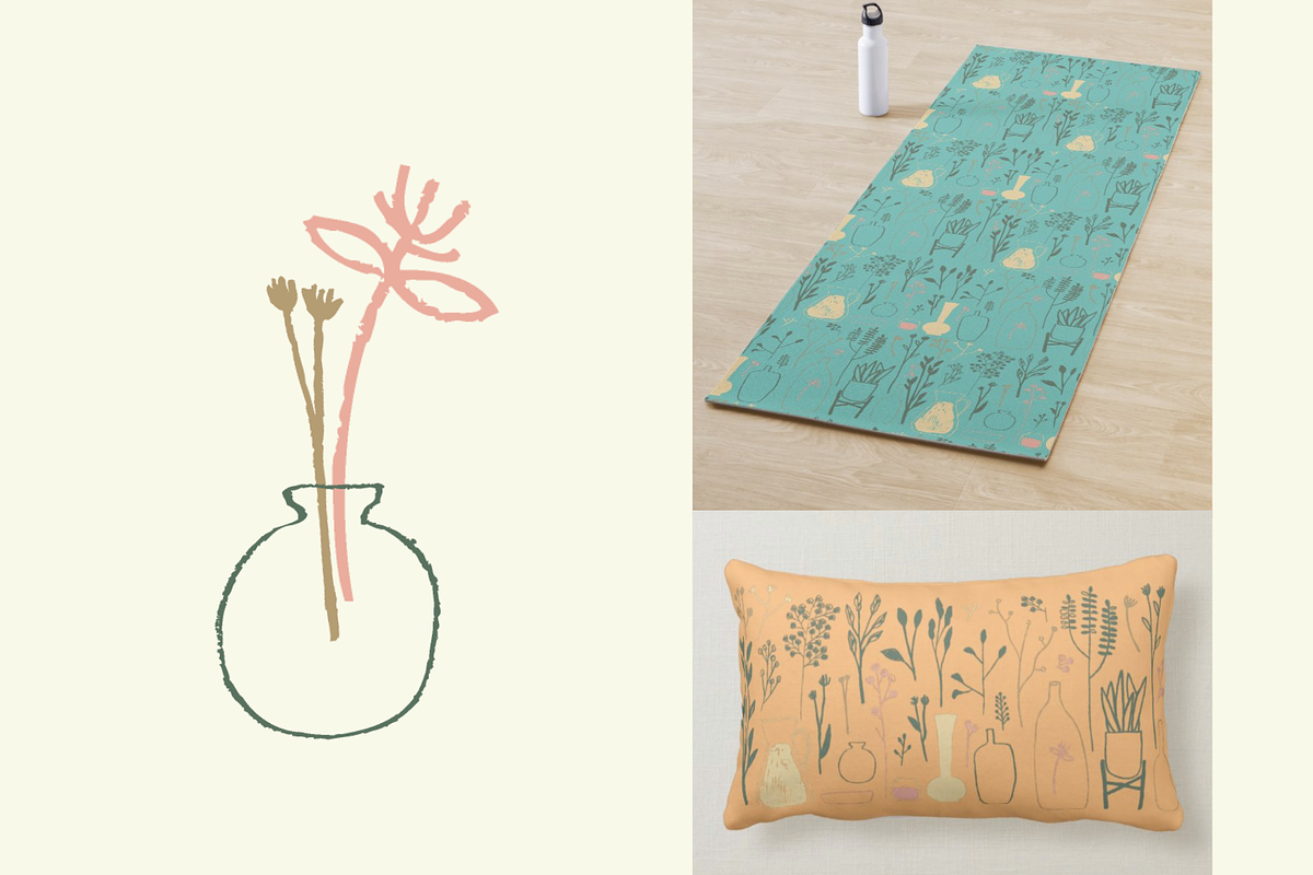 zen floral doodles, a Decorative Illustration by dxxb studio (Photo 2 of 3)