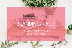 Hipster/Street Styled Flat Tags