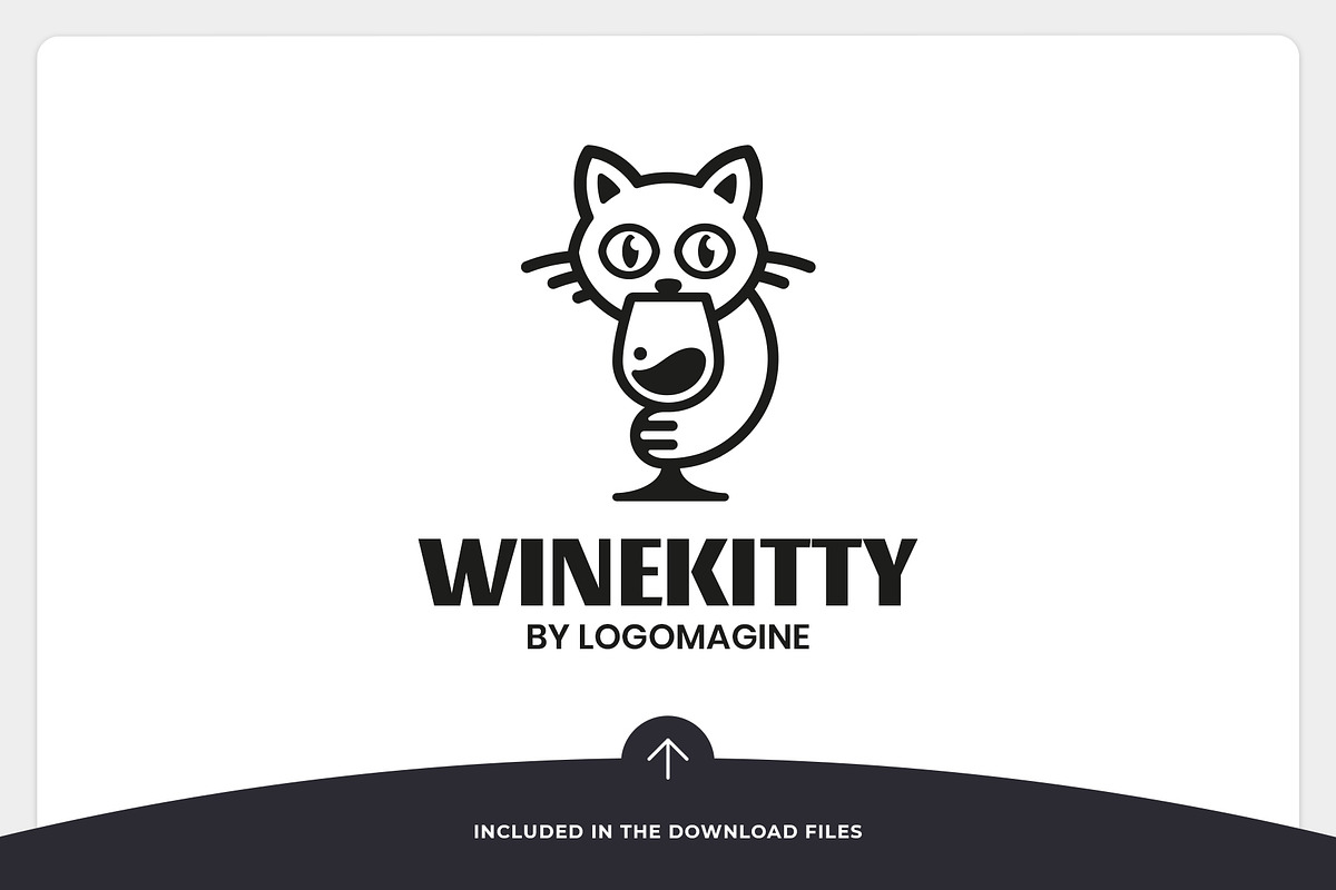 Wine Kitty Logo Template, a Branding & Logo Template by LOGOMAGINE (Photo 15 of 16)