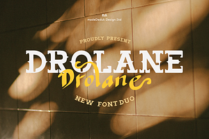 Drolane Font Duo, a Handwritten Font by madeDeduk
