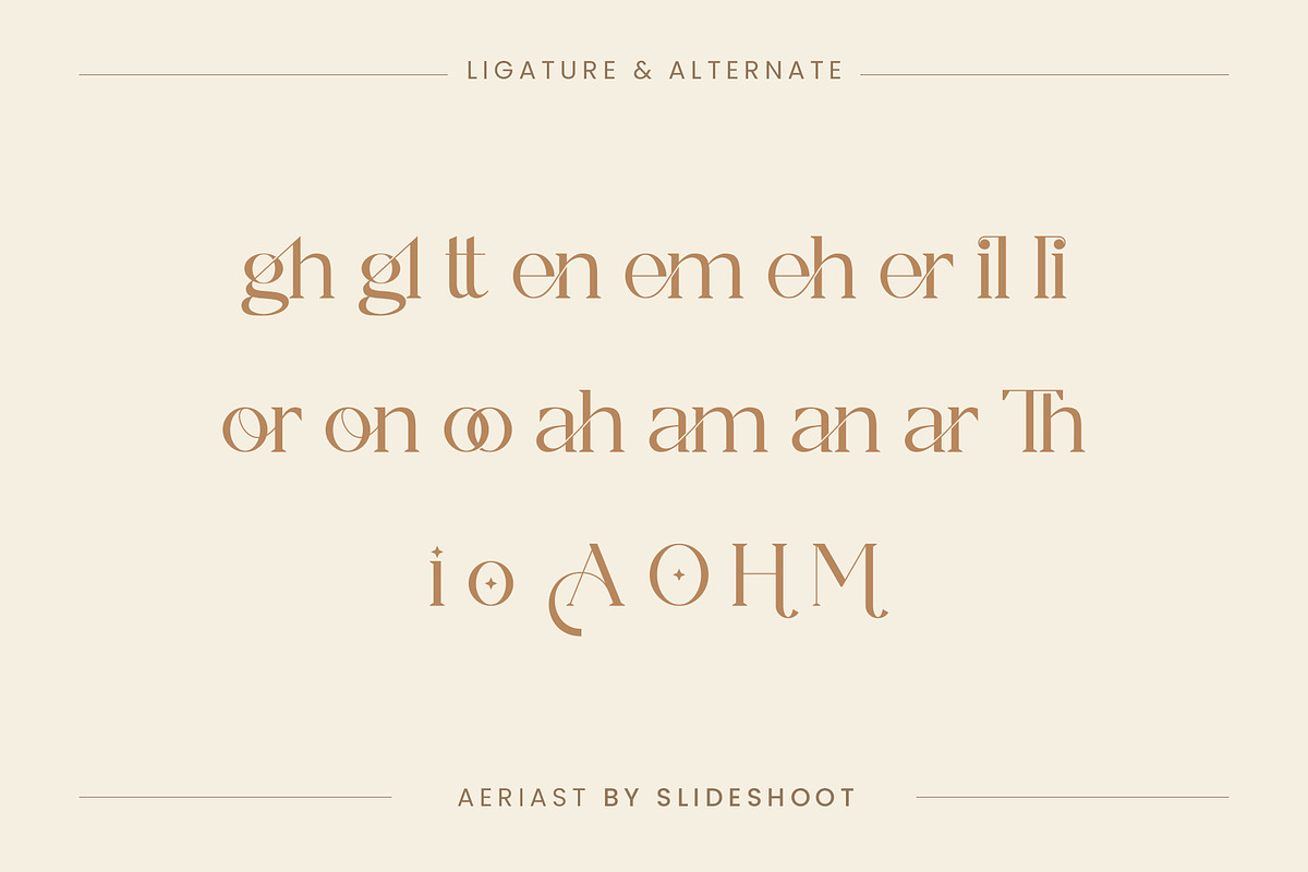 Aeriast Serif Font, a Serif Font by Idea Studio (Photo 11 of 12)