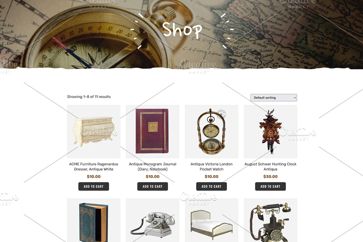 Antique & Art Gallery Template, a WordPress Template by HasnainDEV (Photo 3 of 6)