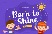 Born to Shine - Cute Baby Font, a Font by LetterJos (Thumbnail 1 of 10)