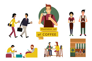 People character and coffee