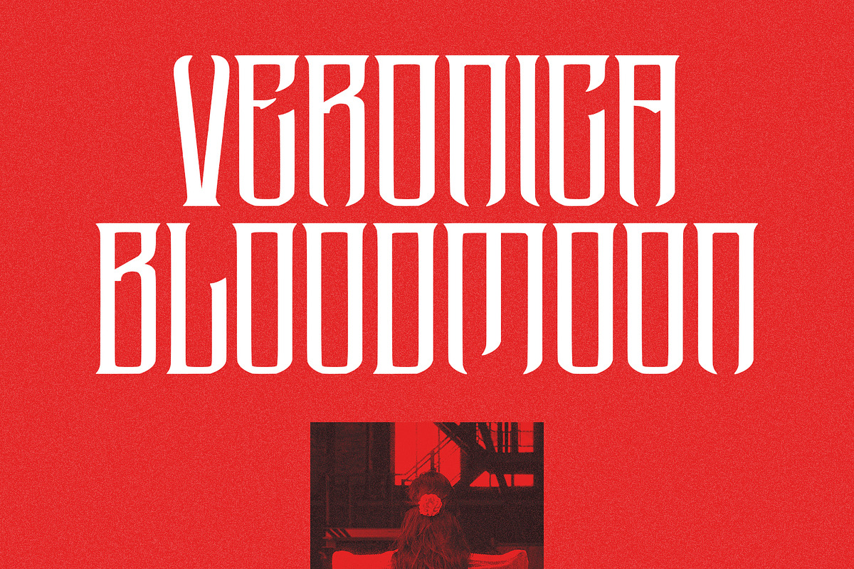 Mokhrom Blackletter Horror Font, a Blackletter Font by Maulana Creative (Photo 3 of 7)