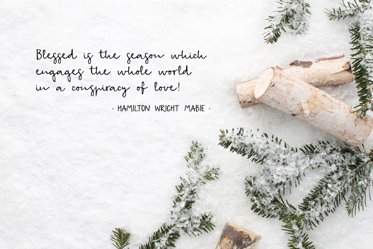 Snowy Christmas script & font logos, a Script Font by Tabita's shop (Photo 10 of 11)