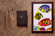 set of watercolor fish and shells, an Animal Illustration by art_mouse (Thumbnail 6 of 7)