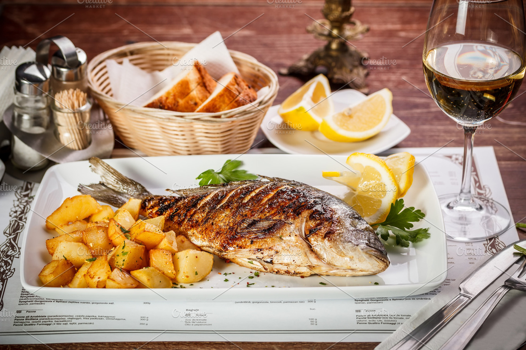 Grilled Dorada Featuring Aurata Baked And Bream