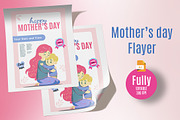 Mother’s Day Flyer Design 300 DPI, a Seasonal Illustration by Peacock_design (Thumbnail 1 of 3)