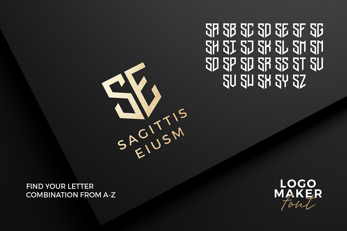Logo maker font., a Symbol Font by lettett (Photo 2 of 6)