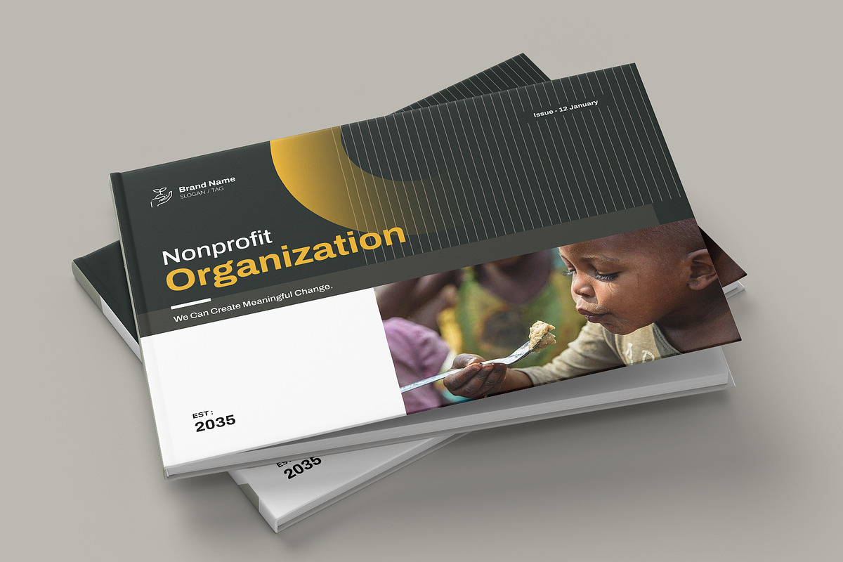 Nonprofit Org. Brochure Landscape, a Brochure Template by NorthPeak (Photo 8 of 10)