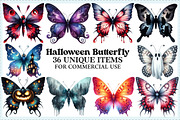 Halloween Butterfly Sublimation PNG, an Illustration by Craft Nest (Thumbnail 1 of 9)