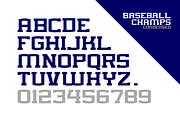 BASEBALL CHAMPS FONT FAMILY, a Slab Serif Font by Alphabet Agency (Thumbnail 5 of 12)