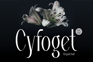 Cyfoget - Elegant Serif Font, a Serif Font by QR Design Studio