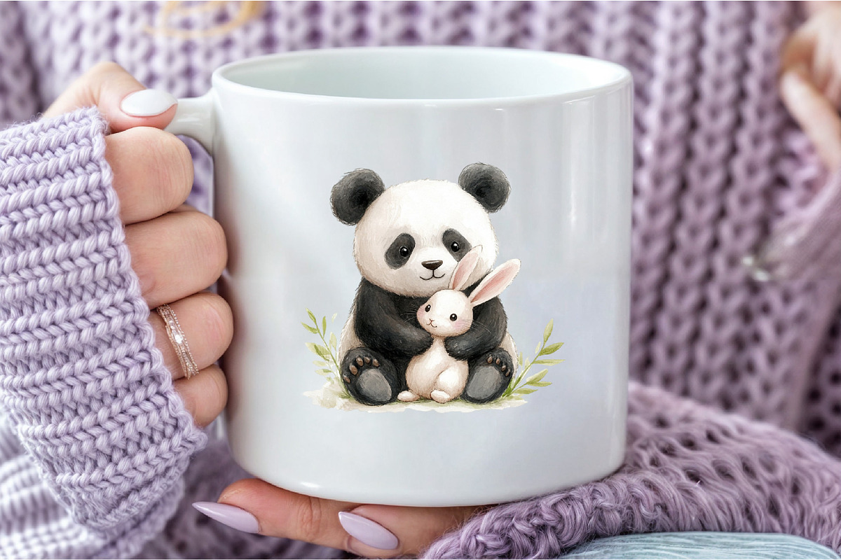 Cute Panda Clipart Bundle, an Illustration by DreamCafeArt (Photo 4 of 5)