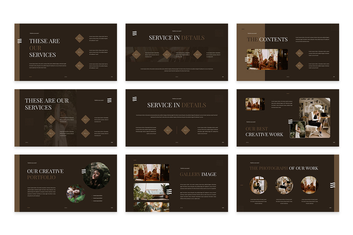 Gorjer Bohemian Style Google Slides, a Presentation Template by Design Persona (Photo 3 of 5)