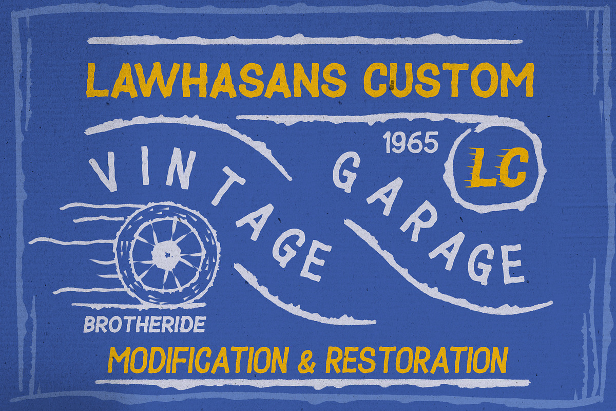 VT NORIOUS - Handrawn Vintage Font, a Sans Serif Font by ViactionType (Photo 4 of 10)