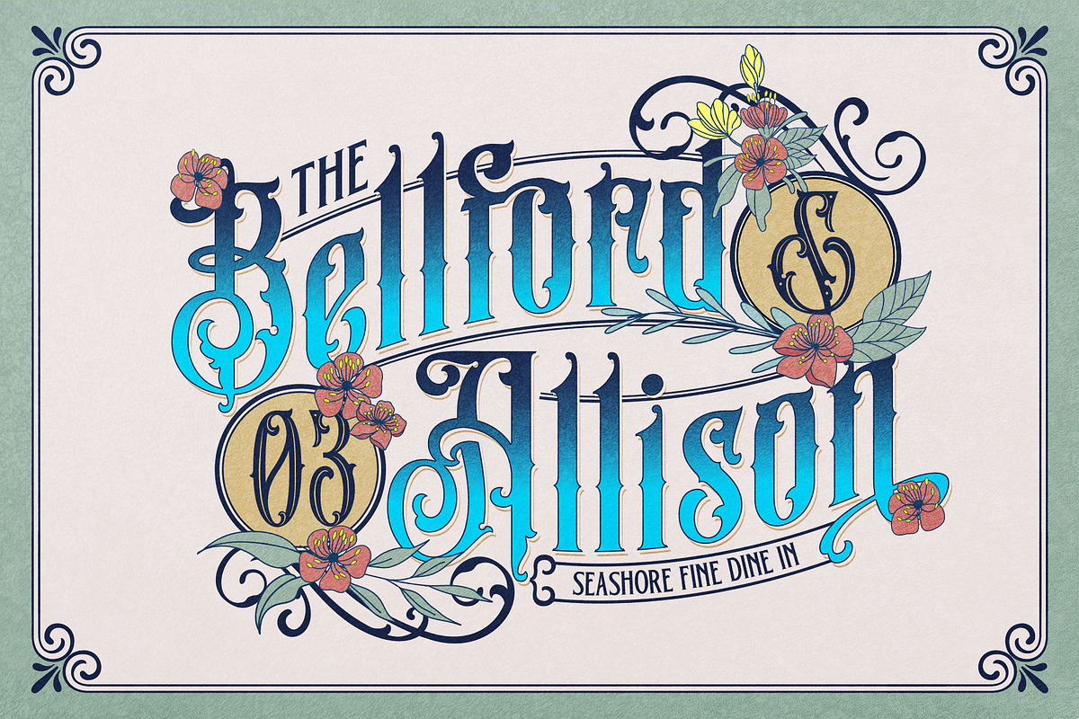 Soft Mouth Victorian Typeface, a Blackletter Font by alit design (Photo 14 of 24)