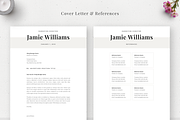 Modern & Chic Resume Template Jamie, a Resume Template by Olympia Resume (Thumbnail 4 of 6)