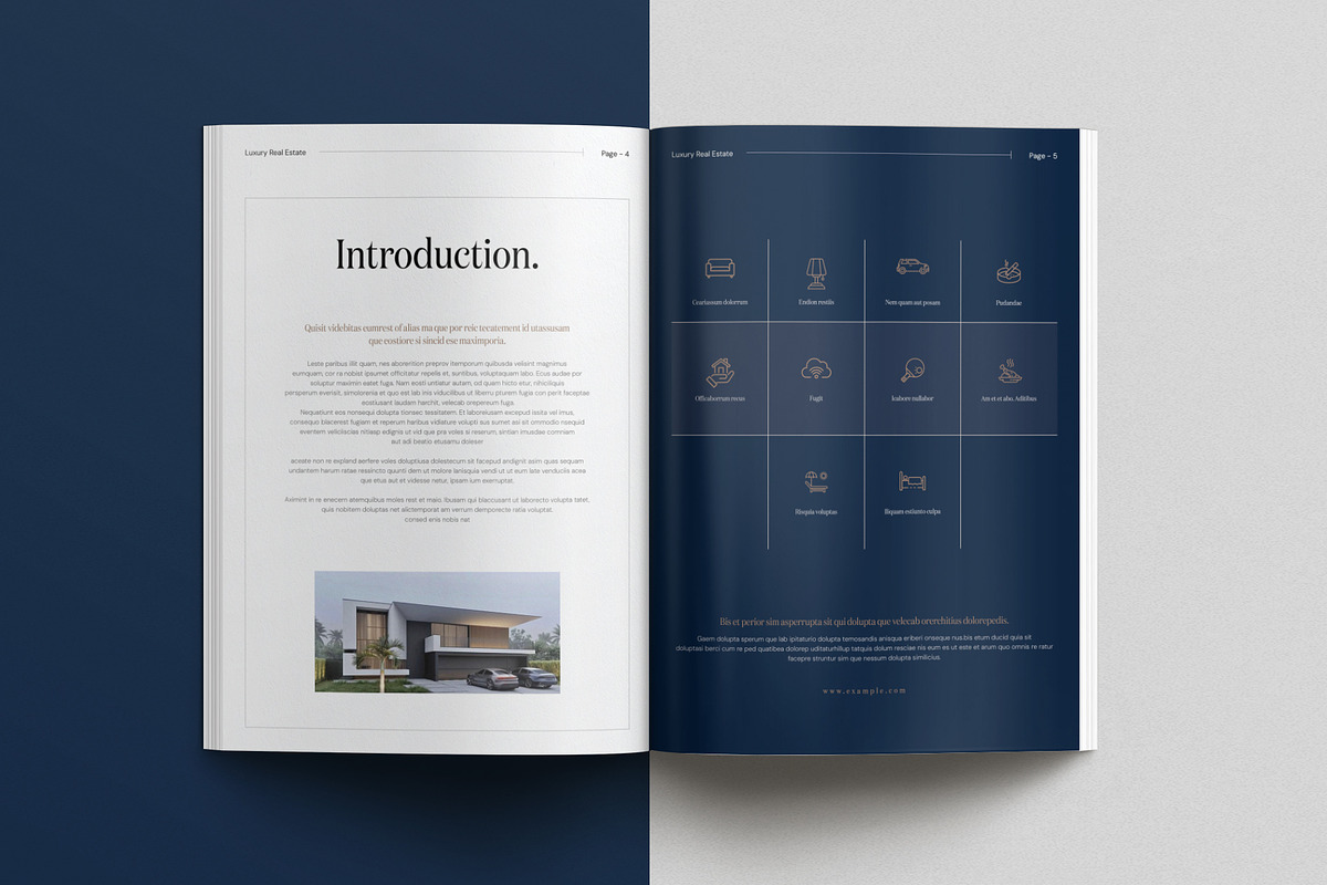 Luxury Real Estate Brochure Template, a Brochure Template by Cleffon_Graphic_Studio (Photo 3 of 7)