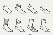 40 Vector Baby Kids Outline Icons, an Outline Icon by adenpinkstore (Thumbnail 11 of 11)