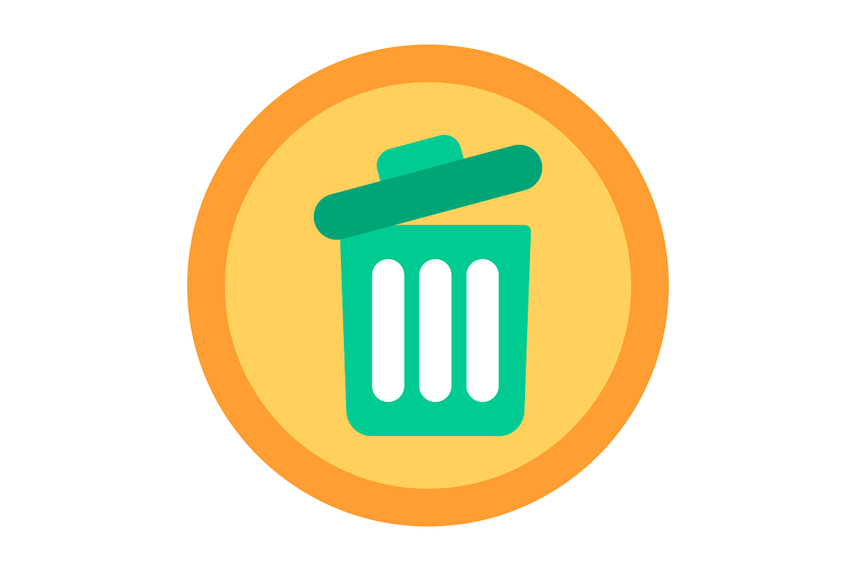 Garbage Flat Icon, a Duotone Icon by Pexelpy (Photo 2 of 2)