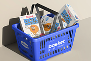 Grocery Basket Cereal Mockup, a Packaging Mockup by graphicsauce (Thumbnail 3 of 3)