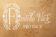 Sale-Fratello Nick Pro Italic, a Font by Debi Sementelli (Thumbnail 1 of 4)