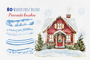 80 Procreate Winter Frost Brushes, a Brush Add-On by HopeArtIllustration (Thumbnail 1 of 7)