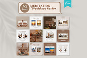 Meditation Canva Templates, a Social Media Template by Viral Content Design (Thumbnail 5 of 15)
