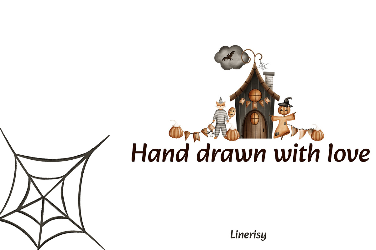 Fox Halloween Party. Kids collection, an Animal Illustration by Linerisyart (Photo 16 of 16)