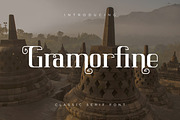 Gramorfine, a Serif Font by Rishsketch (Thumbnail 1 of 12)