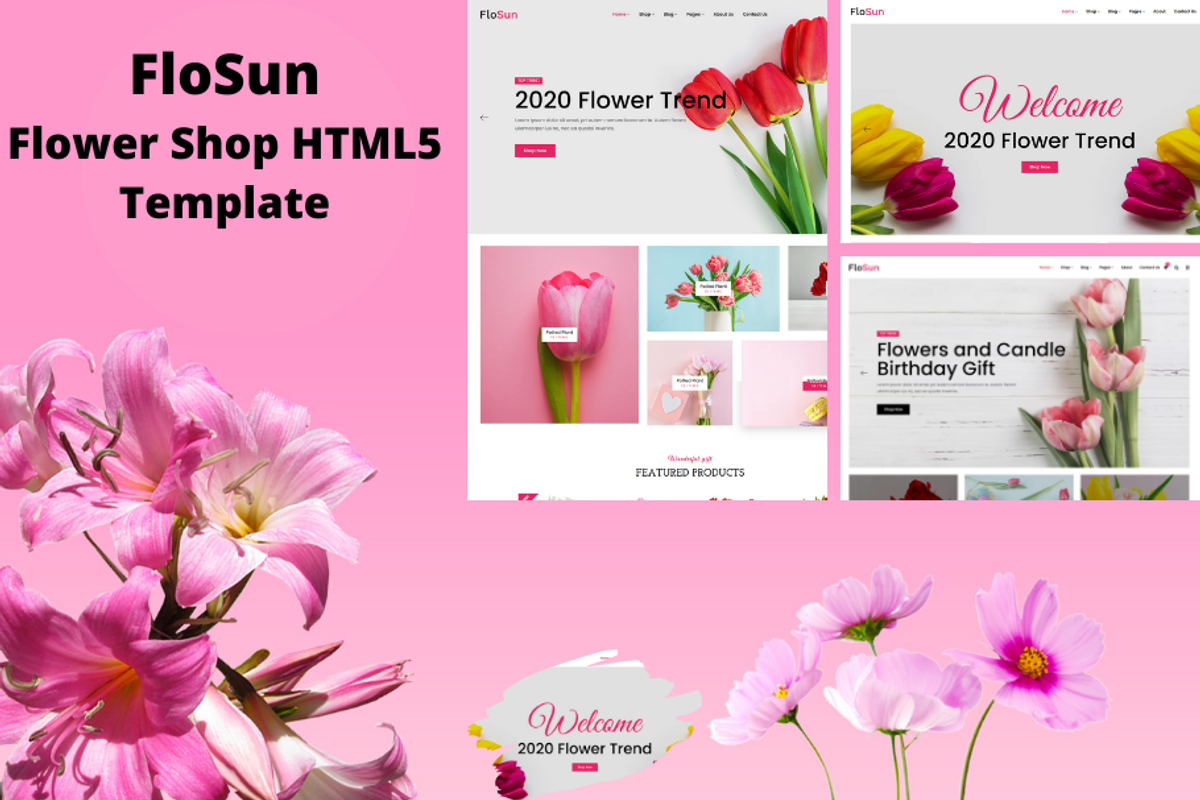 Flower Shop HTML5 Template - FloSun, a HTML Template by HasThemes