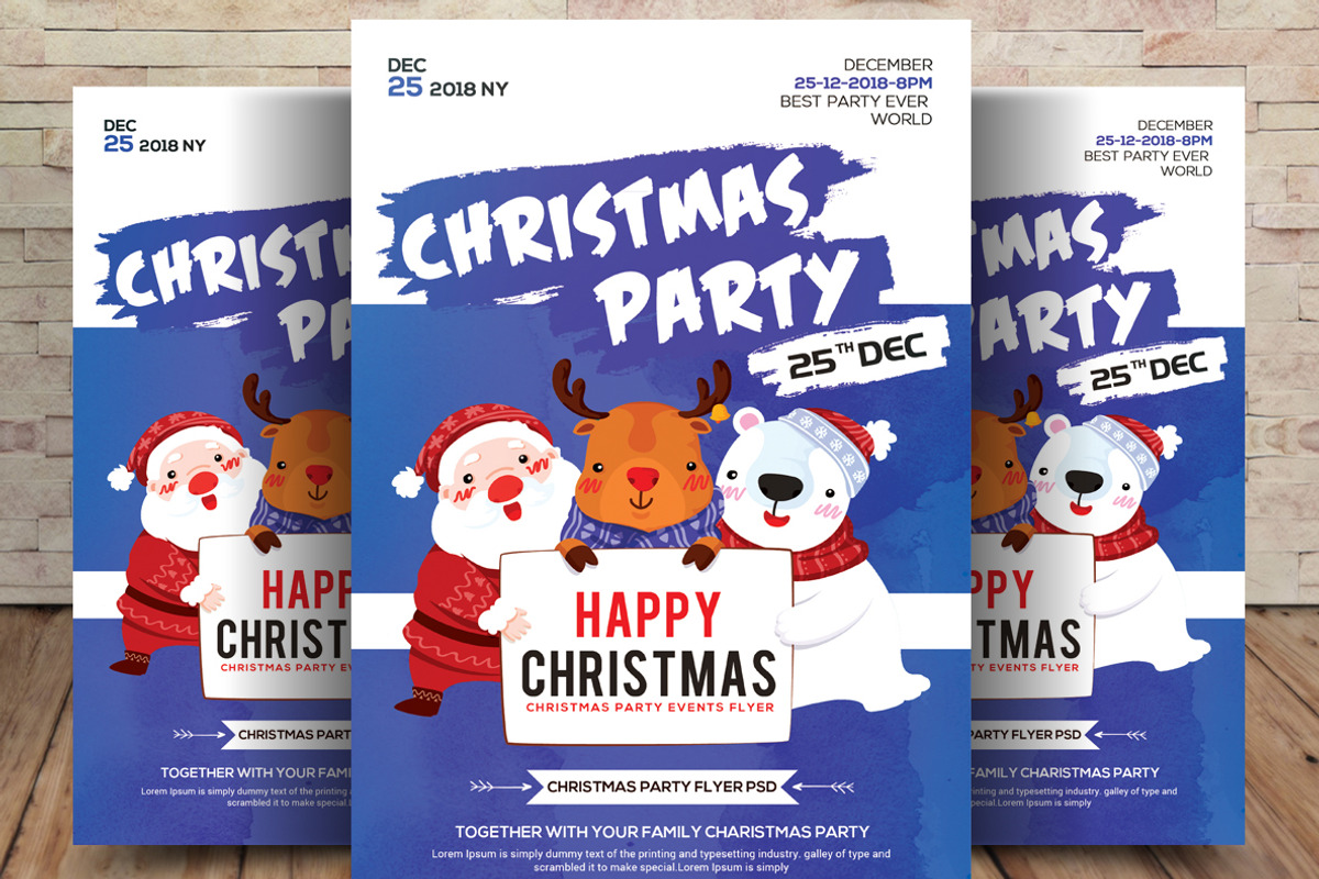 Christmas Party Invitation, an Invitation Template by graphicforest