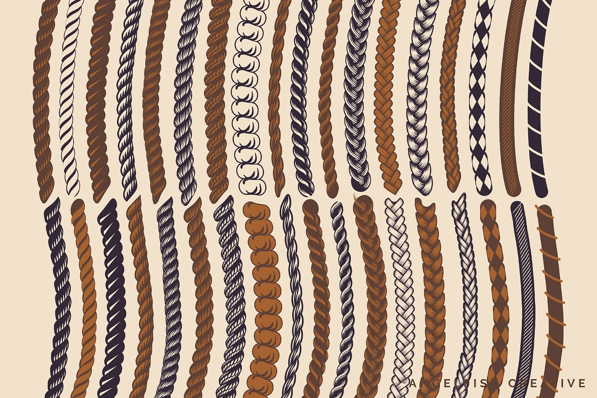 Rope Procreate Brush Set, a Brush Add-On by AngelfishCreative (Photo 4 of 7)