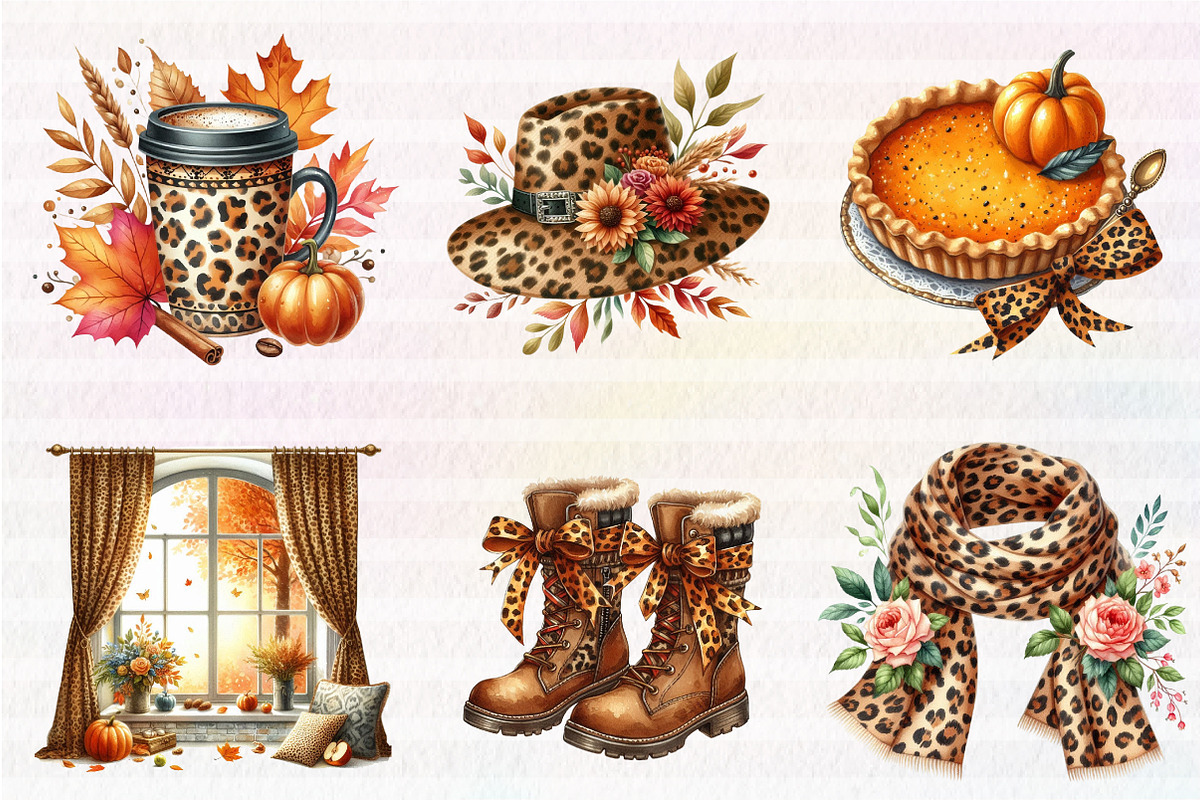 Autumn Clipart Collection, an Illustration by CreationArt (Photo 5 of 5)