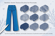 Procreate Denim Texture Brushes, a Brush Add-On by HopeArtIllustration (Thumbnail 2 of 6)