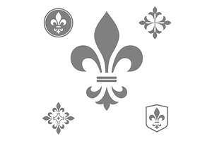 Gray heraldic sign, logo, design, an Outline Icon by RODINA