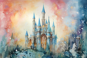 Watercolor Fantasy Castles