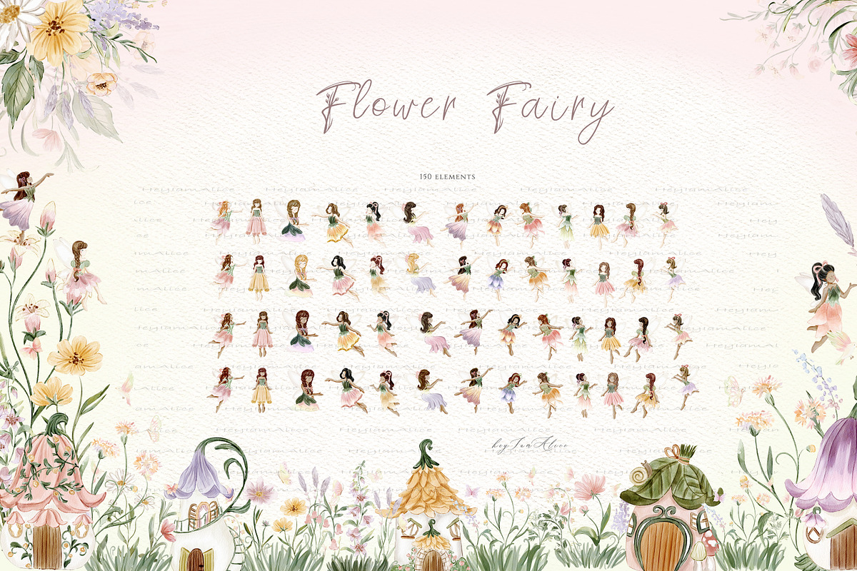 Flower Fairy, a Decorative Illustration by heyiamalice (Photo 8 of 15)