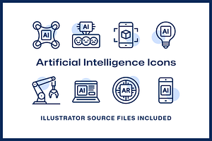 48 Artificial Intelligence Icons