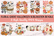 Floral Ghost Halloween PNG Bundle, a Graphic by Pet Cave (Thumbnail 1 of 9)